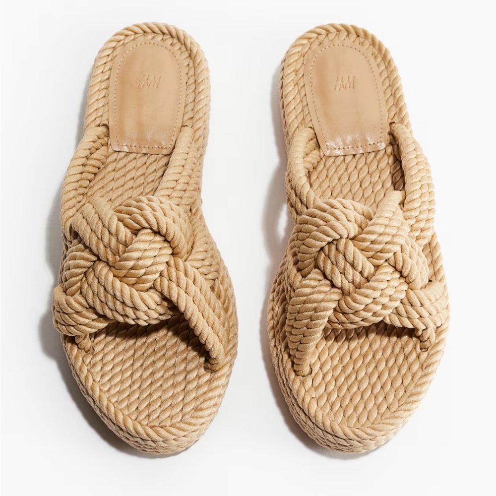 H&M Rope Platform Sandals